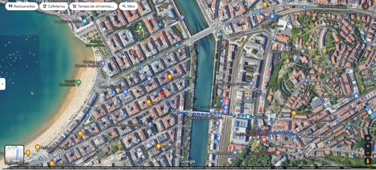 Appartamento Luminoso Atico en San-Sebastián + Wifi San Sebastián Esterno foto