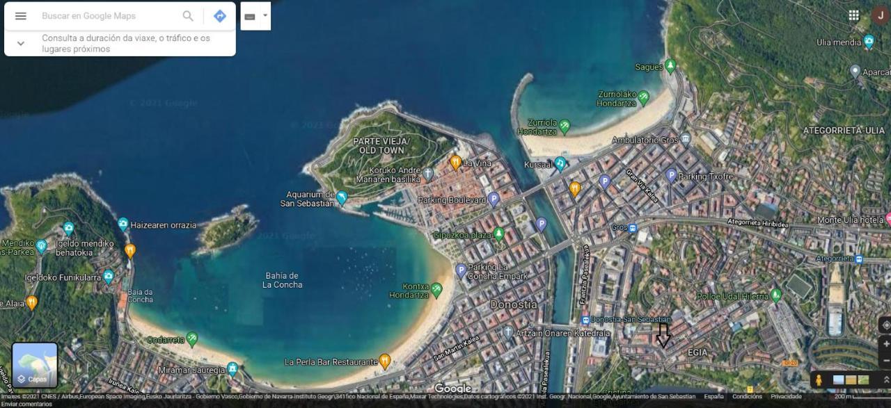 Appartamento Luminoso Atico en San-Sebastián + Wifi San Sebastián Esterno foto